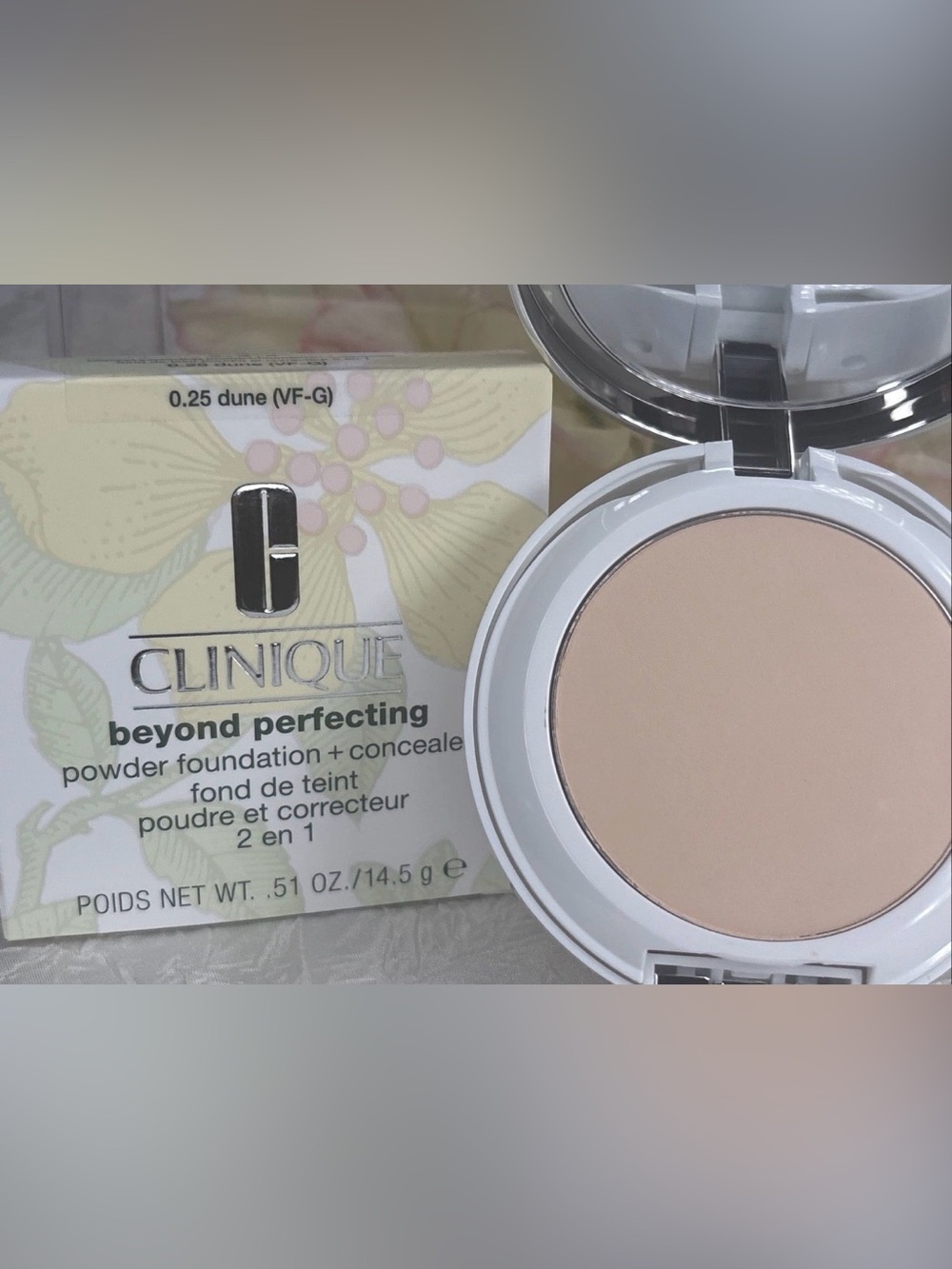 Clinique Beyond Perfecting Powder Foundation + Concealer 0.25 DUNE FS NIB